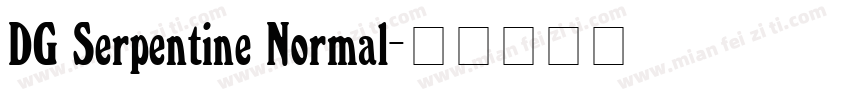 DG Serpentine Normal字体转换